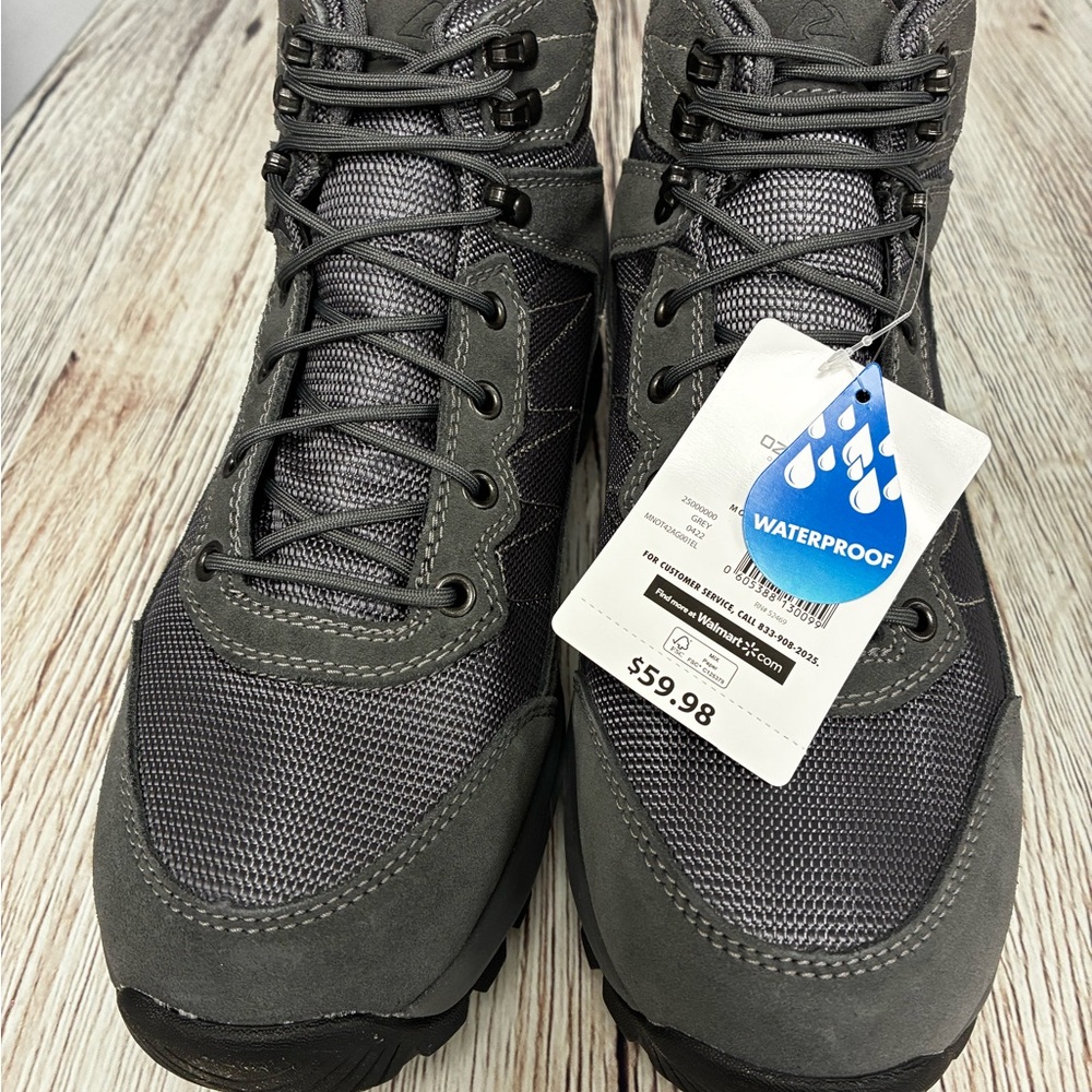 Ozark Trail Dark Gray Men's Hiking Boots